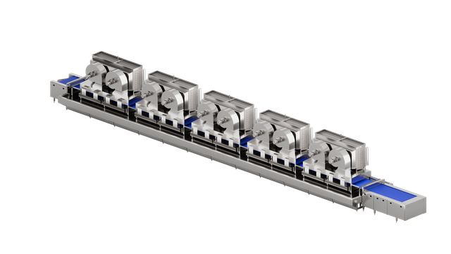 Congélateur tunnel à bande solide