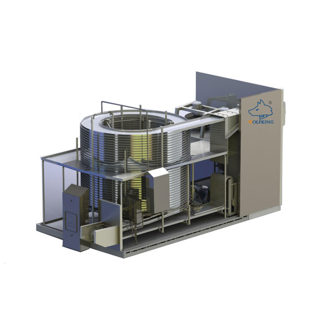 Congélateur à spirale auto-empilable