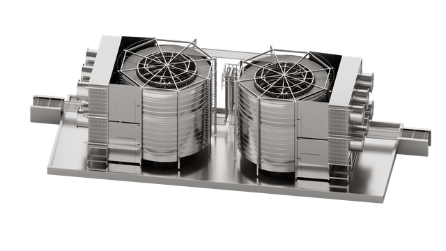 Congélateur à spirale à entraînement direct